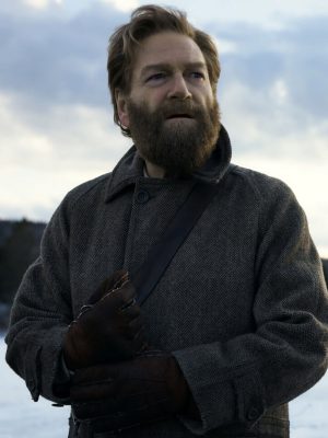 Kenneth Branagh Mayday 2026 Grey Wool Coat