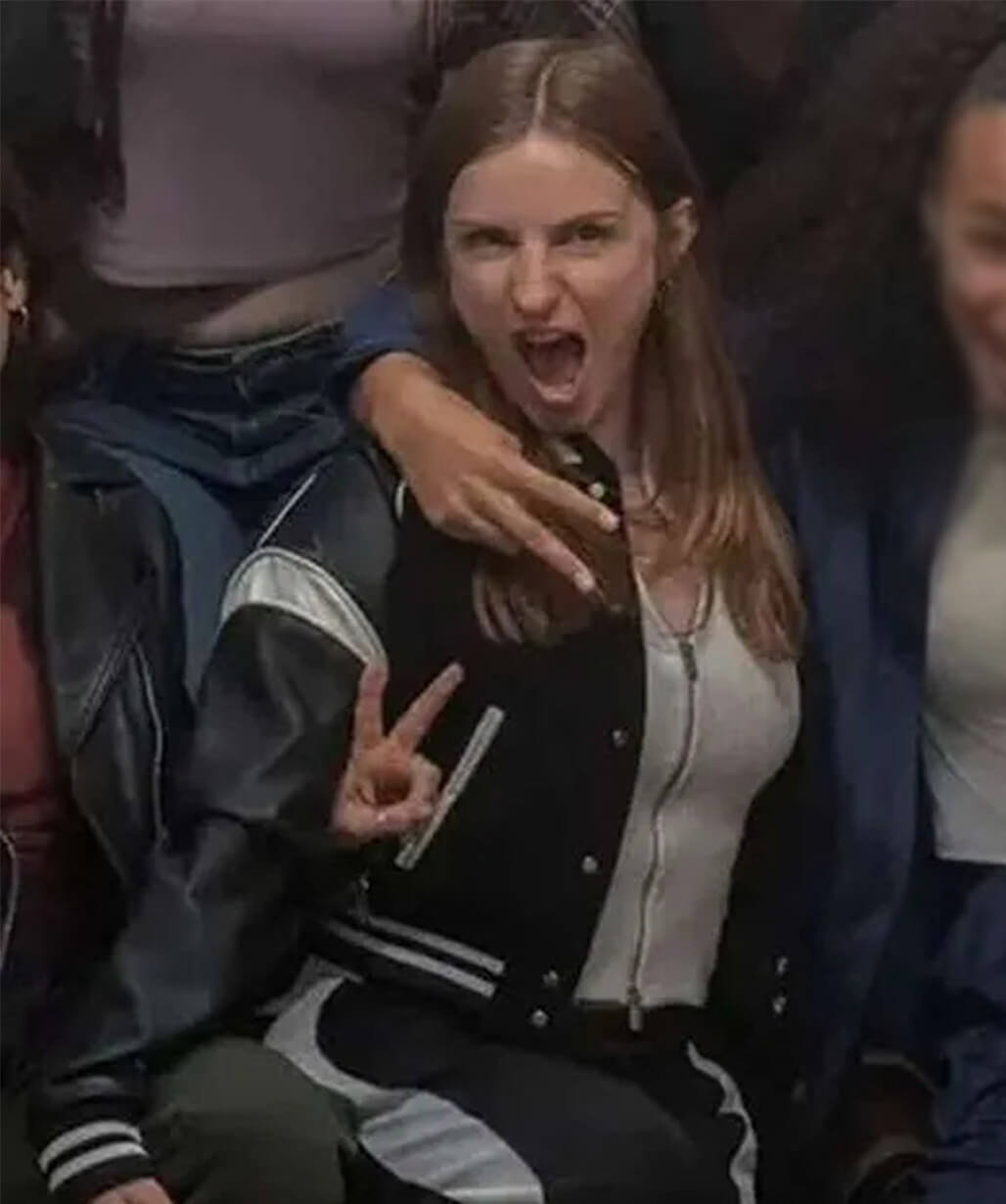 Lizzie Davis Ted Lasso S04 Black Varsity Jacket
