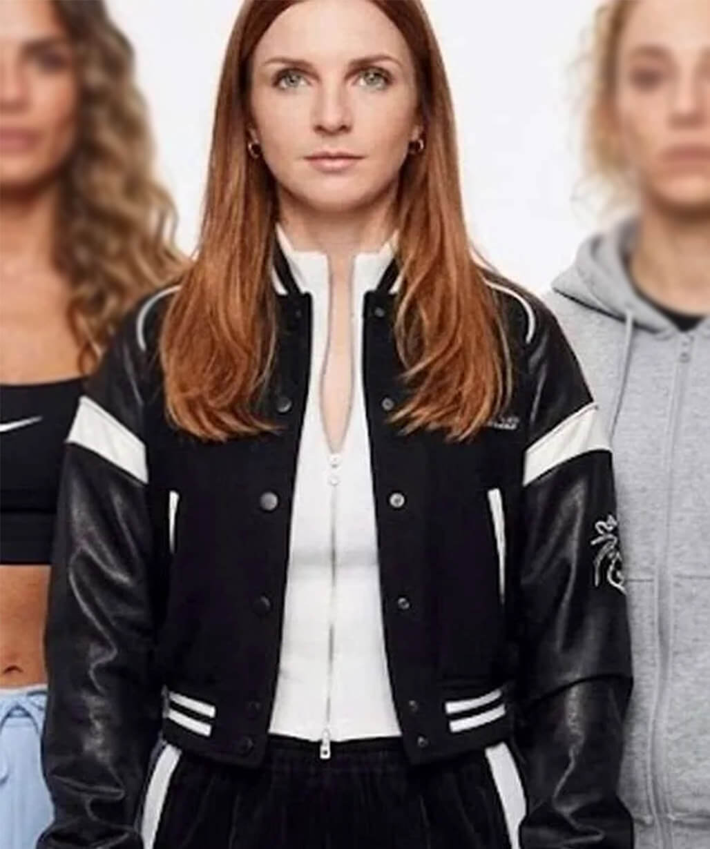 Lizzie Davis Ted Lasso S04 Black Varsity Jacket