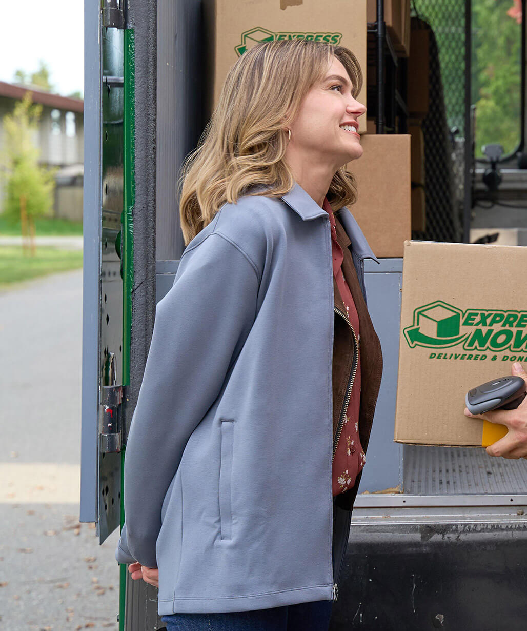 Love Finds You 2026 Aimee Teegarden Wool Jacket