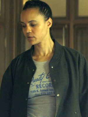 Maria Sten Neagley 2026 Black Bomber Jacket
