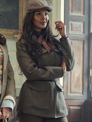 Maya Jama The Gentlemen S02 Wool Plaid Jacket