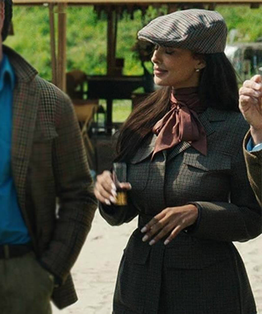 Maya Jama The Gentlemen S02 Wool Plaid Jacket