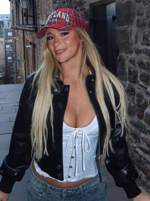 Megan Bayne London 2026 Black Leather Jacket