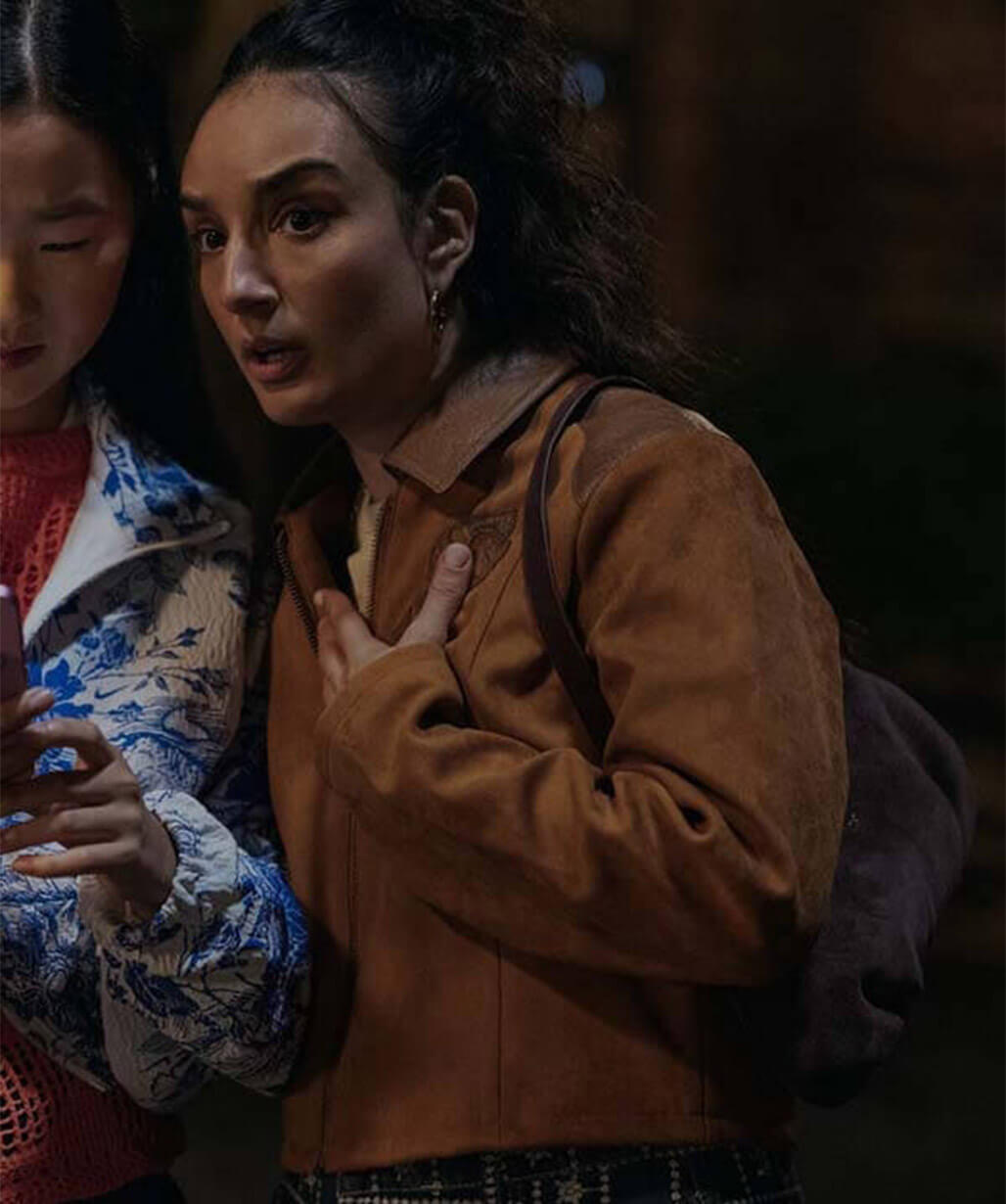 Mercedes Assad Ted Lasso S04 Brown Suede Jacket