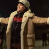 MobLand S02 Johnny Flynn Suede Shearling Coat