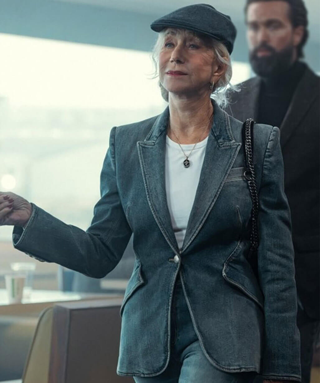 MobLand S02 Maeve Harrigan Blue Denim Blazer