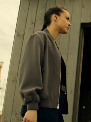 Neagley 2026 Maria Sten Grey Bomber Jacket