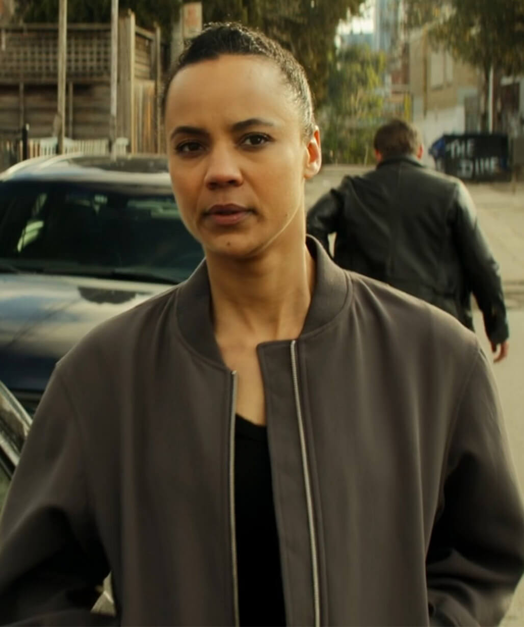 Neagley 2026 Maria Sten Grey Bomber Jacket