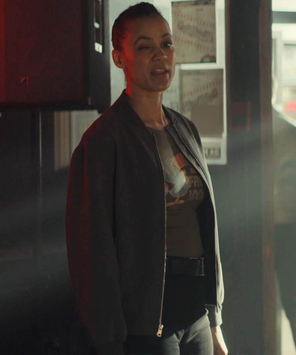 Neagley 2026 Maria Sten Grey Bomber Jacket