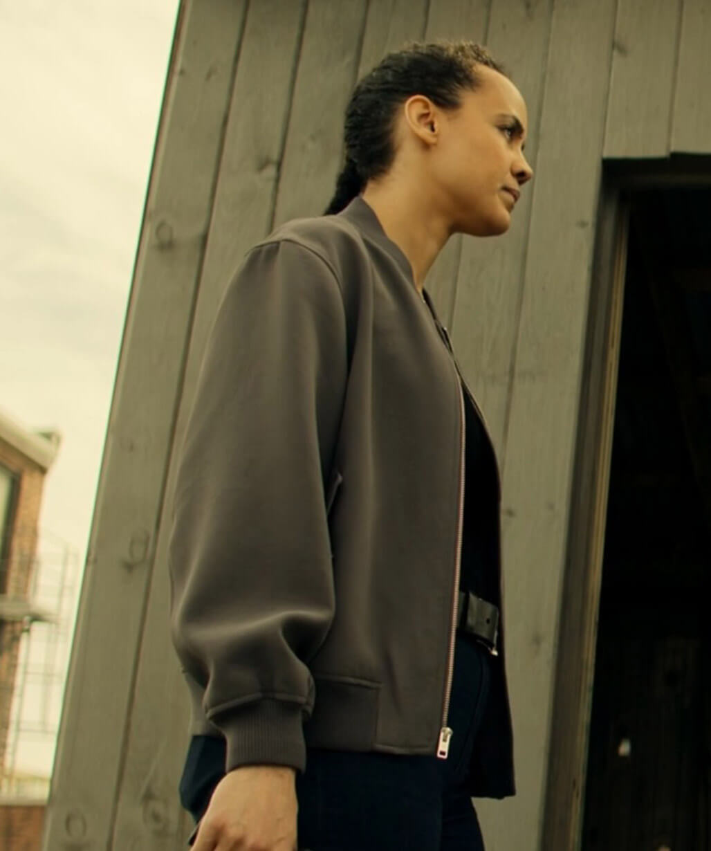 Neagley 2026 Maria Sten Grey Bomber Jacket