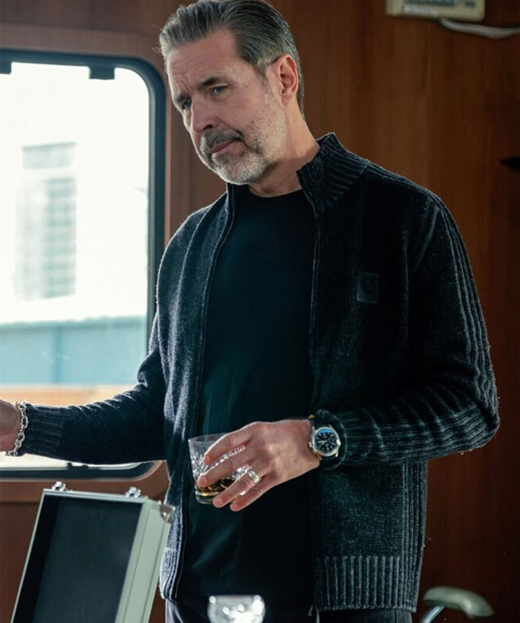 Paddy Considine MobLand S02 Black Wool Jacket