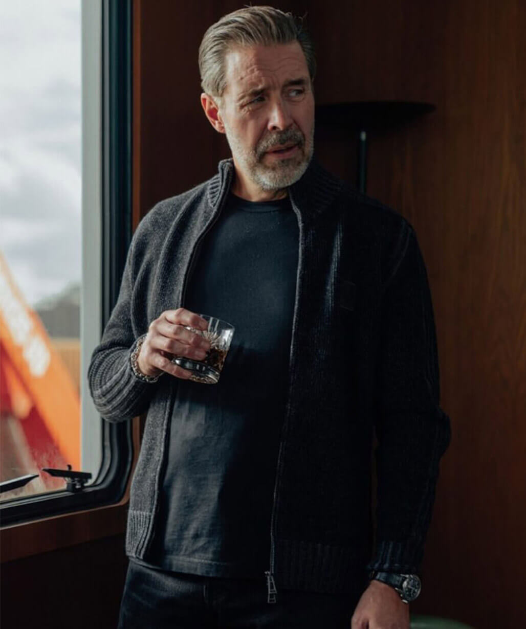 Paddy Considine MobLand S02 Black Wool Jacket
