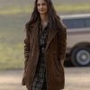 Poorna Jagannathan Lanterns 2026 Brown Suede Coat