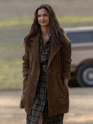 Poorna Jagannathan Lanterns 2026 Brown Suede Coat