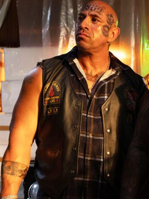 Runner 2026 Gangsters Black Biker Leather Vest