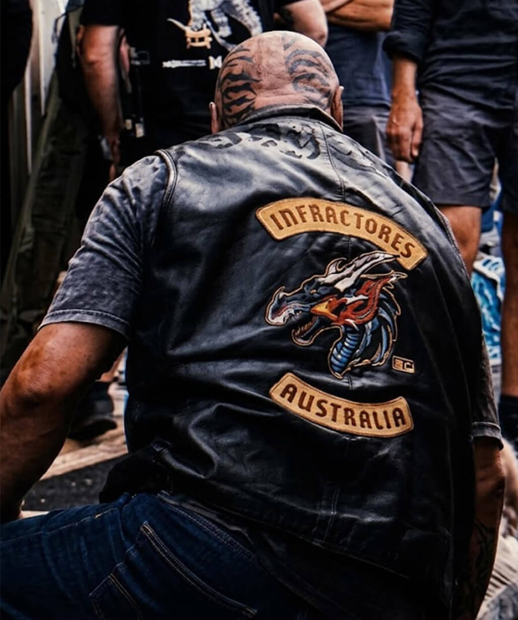 Runner 2026 Gangsters Black Biker Leather Vest