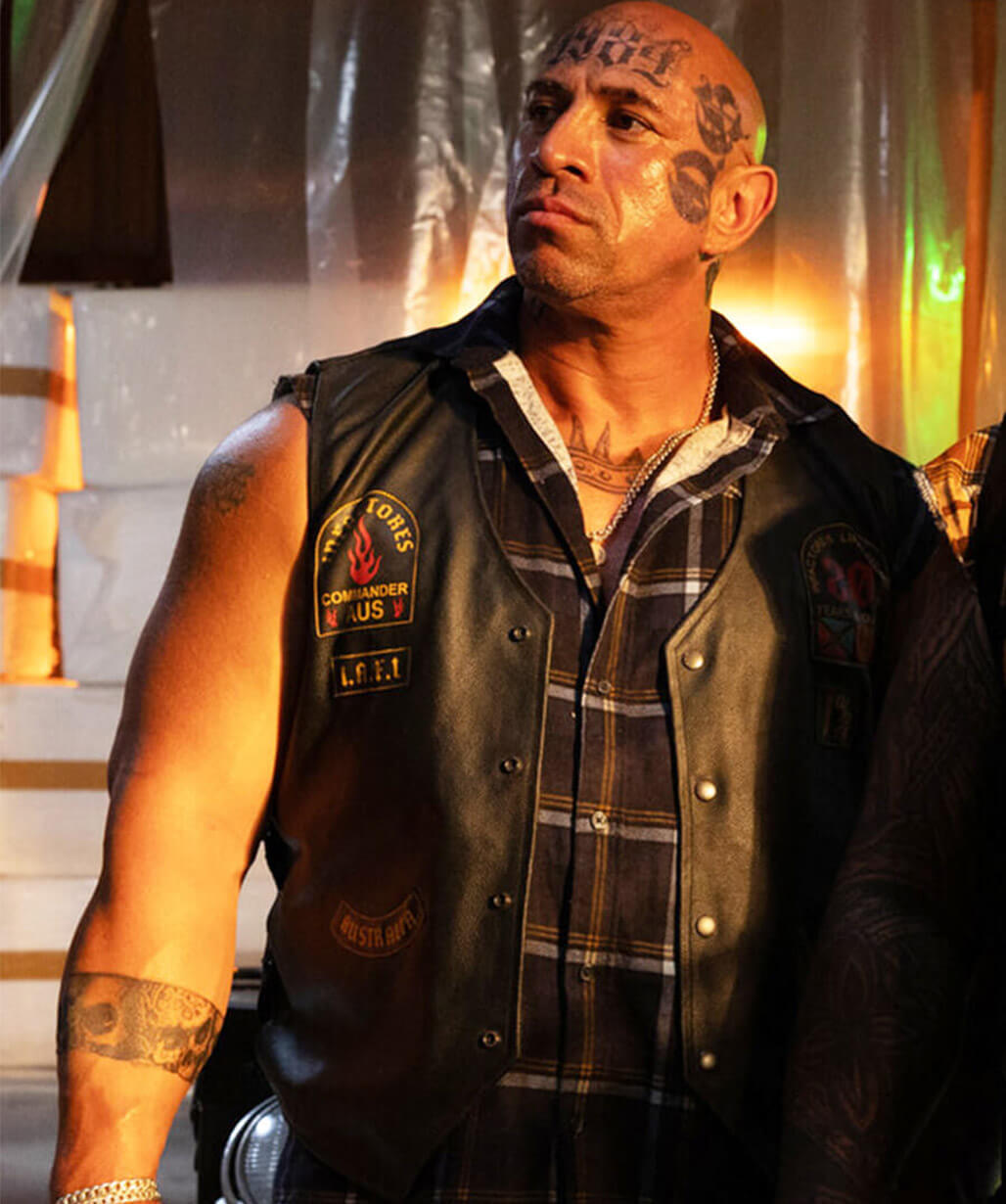 Runner 2026 Gangsters Black Biker Leather Vest