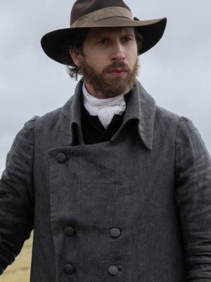 Sense and Sensibility 2026 Colonel Brandon Grey Wool Coat