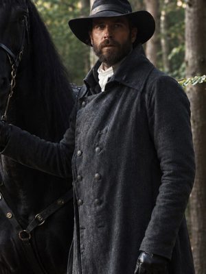 Sense and Sensibility 2026 Colonel Brandon Grey Wool Coat