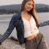 Teagan Tao Crew Girl S01 Blue Denim Jacket