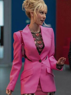 Ted Lasso S04 Keeley Jones Pink Wool Blazer