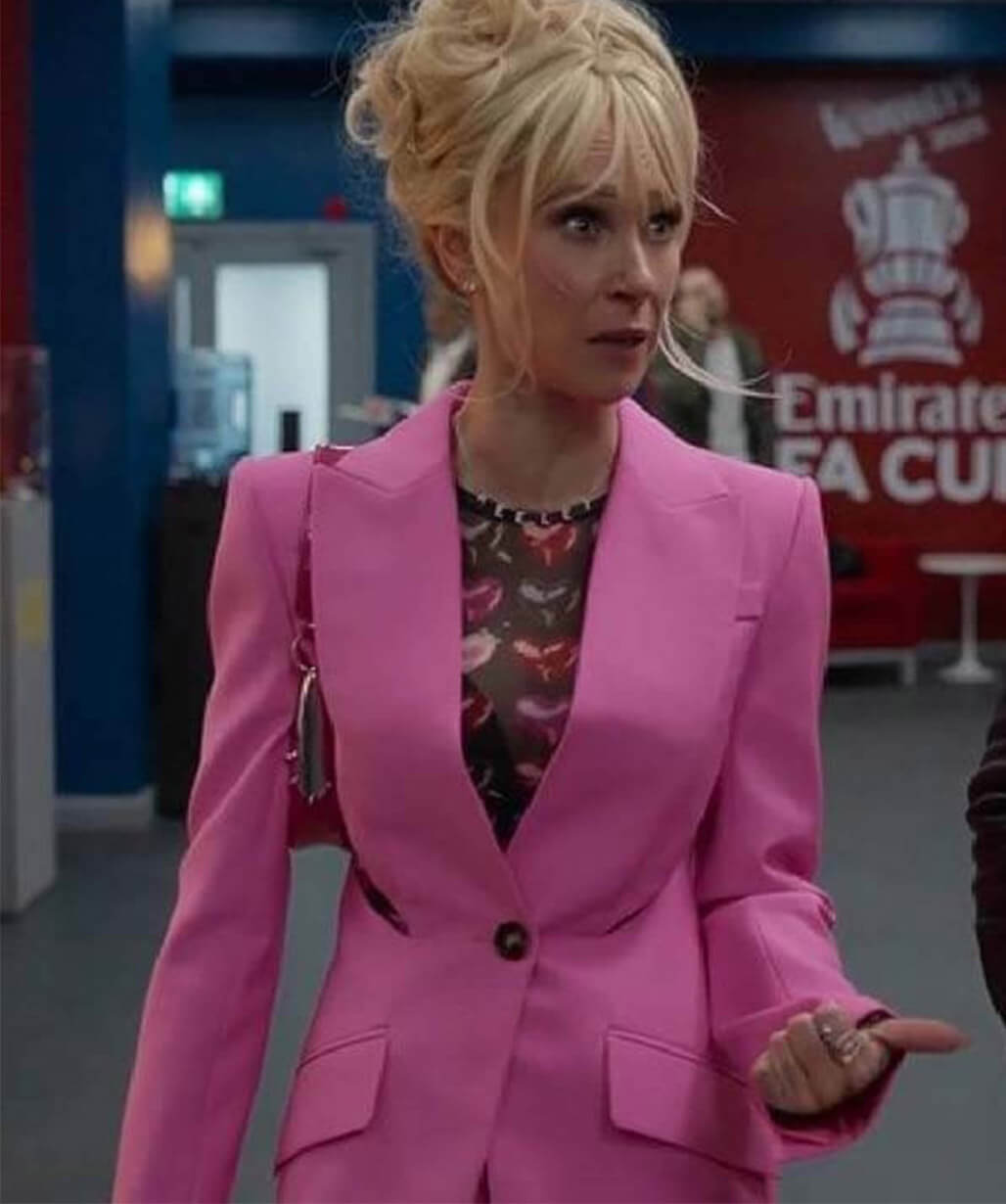 Ted Lasso S04 Keeley Jones Pink Wool Blazer