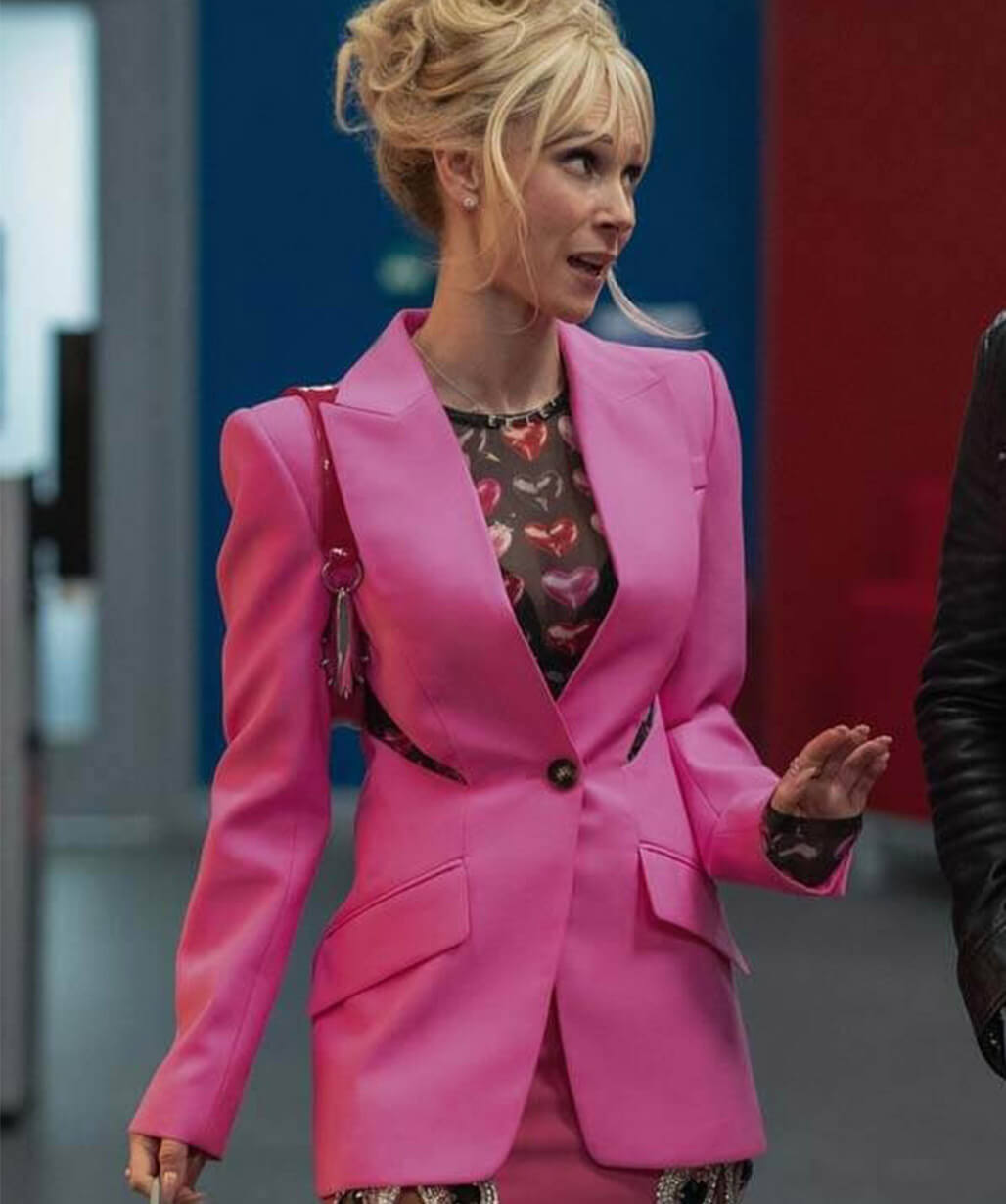 Ted Lasso S04 Keeley Jones Pink Wool Blazer