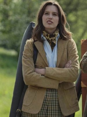 The Gentlemen S02 Ruby Sear Suede Leather Blazer