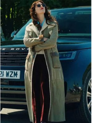 The Gentlemen S02 Susie Glass Shearling Suede Coat