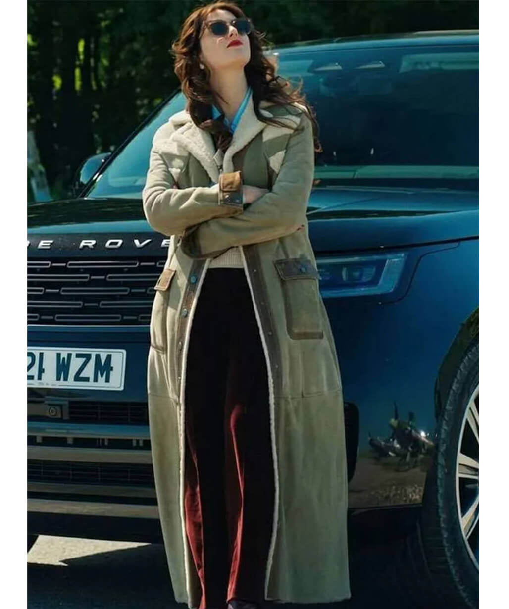 The Gentlemen S02 Susie Glass Shearling Suede Coat