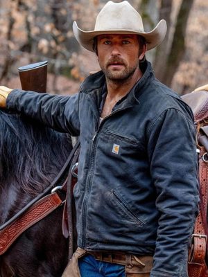 The Rescue 2027 Brandon Sklenar Blue Cotton Jacket