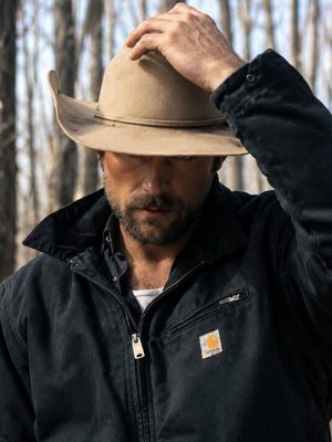 The Rescue 2027 Brandon Sklenar Blue Cotton Jacket