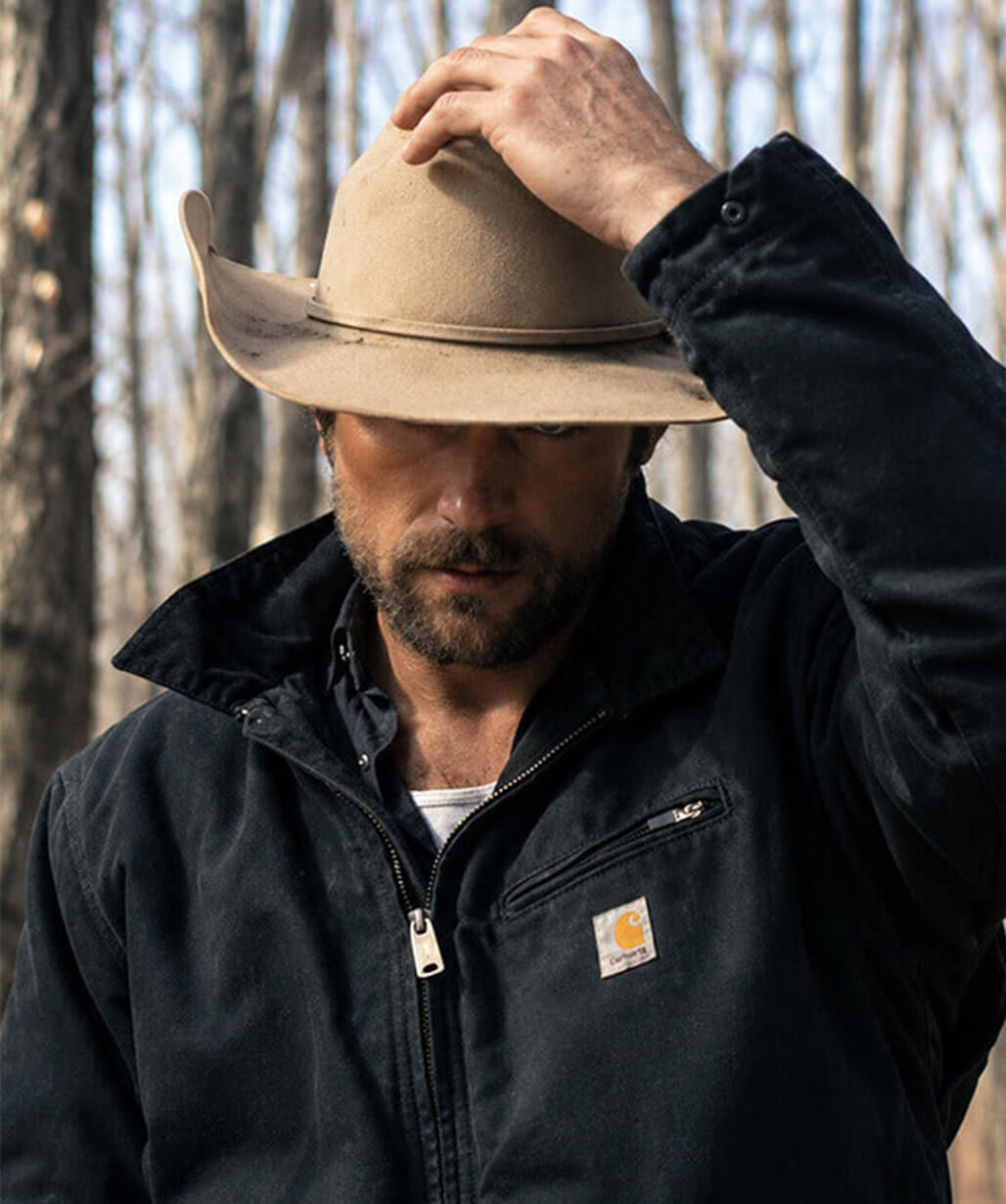 The Rescue 2027 Brandon Sklenar Blue Cotton Jacket