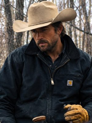 The Rescue 2027 Brandon Sklenar Blue Cotton Jacket