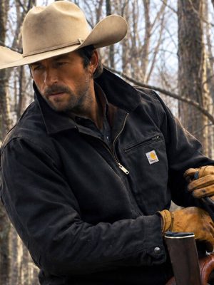 The Rescue 2027 Brandon Sklenar Blue Cotton Jacket