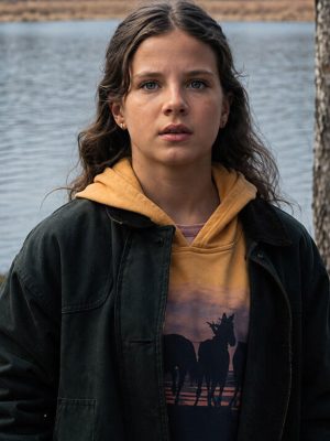 The Rescue 2027 Lorelei Olivia Mote Green Cotton Jacket
