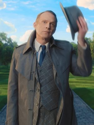 VisionQuest 2026 Paul Bettany Grey Trench Coat
