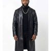 Wonder Man 2026 DeMarr Davis Black Leather Coat