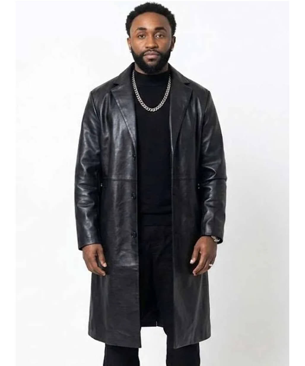 Wonder Man 2026 DeMarr Davis Black Leather Coat