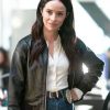 9-1-1 S08 Abigail Spencer Black Leather Jacket
