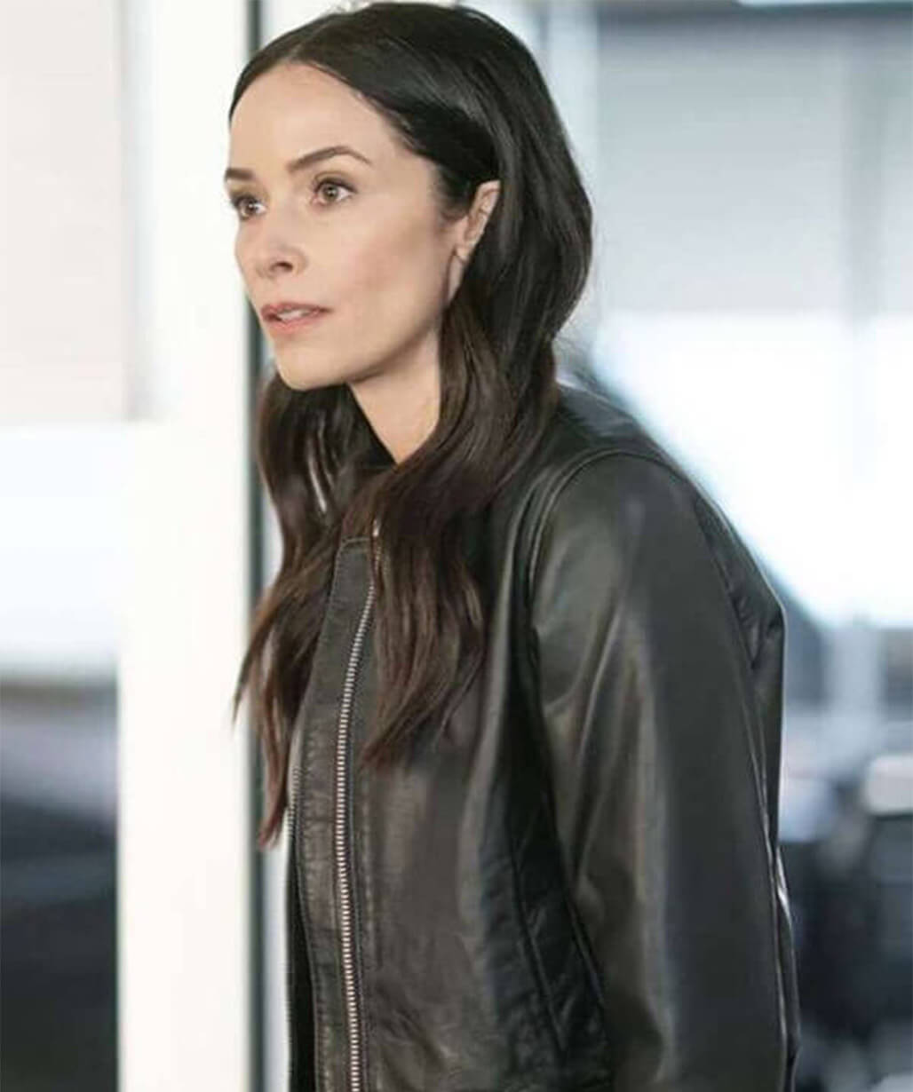 9-1-1 S08 Abigail Spencer Black Leather Jacket