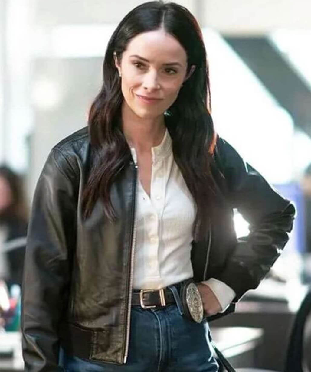 9-1-1 S08 Abigail Spencer Black Leather Jacket