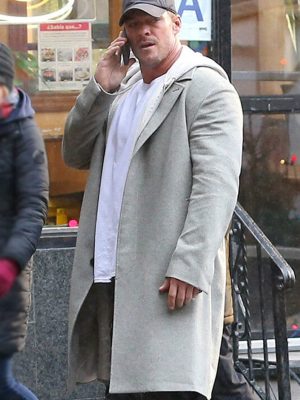 Alan Ritchson The Man with the Bag 2026 Grey Coat