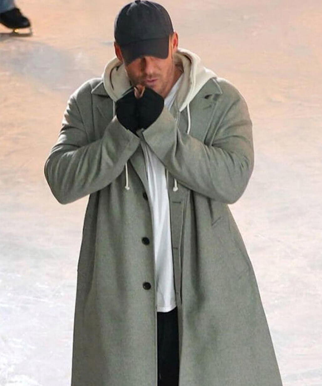 Alan Ritchson The Man with the Bag 2026 Grey Coat