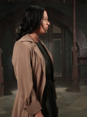 American Horror Story S02 Franka Potente Trench Coat