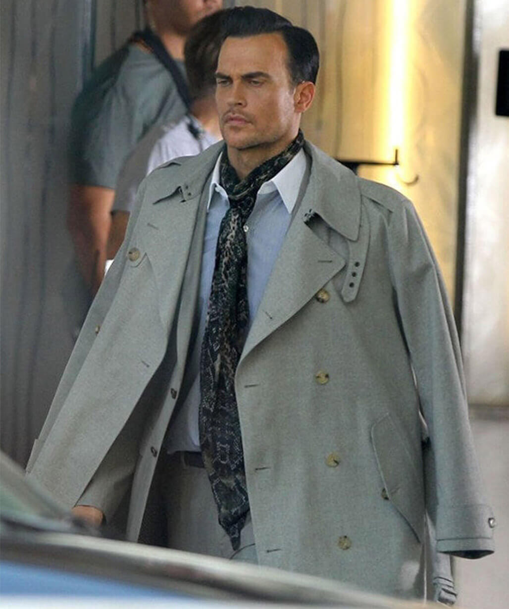 American Horror Story S05 Will Drake Grey Trench Coat