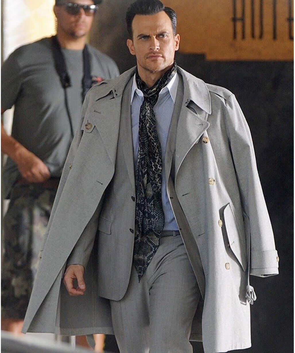 American Horror Story S05 Will Drake Grey Trench Coat