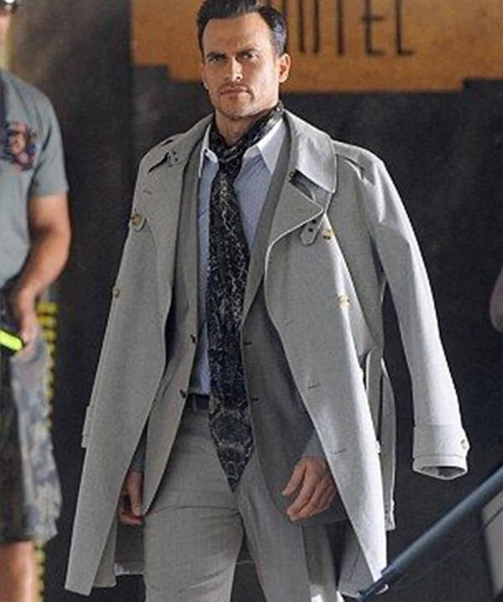 American Horror Story S05 Will Drake Grey Trench Coat