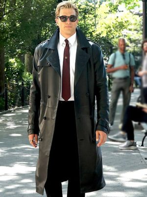American Horror Story S13 Paul Anthony Kelly Black Leather Coat